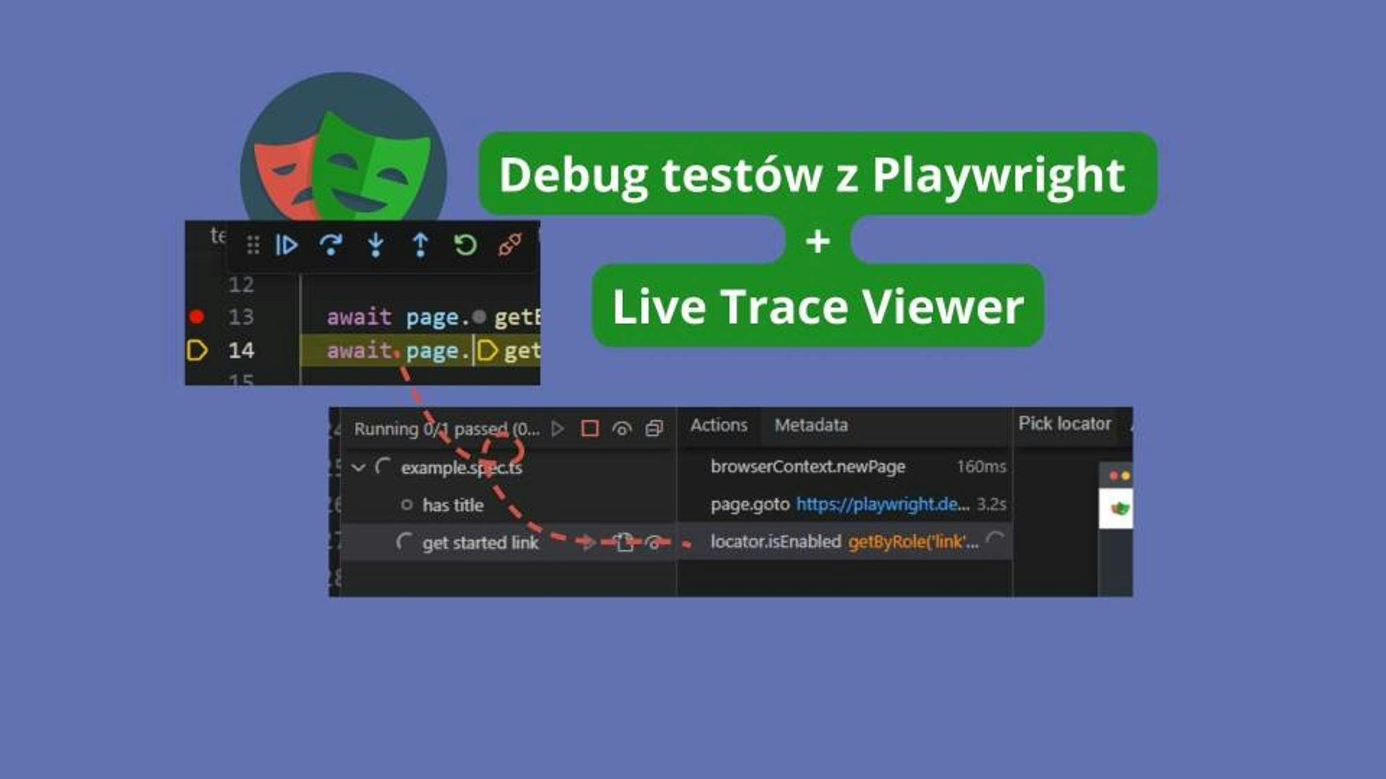 Debuguj testy z podglądem live w Trace Viewer (UI mode)